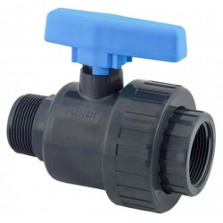 PVC Bolkraan 1/2 MF