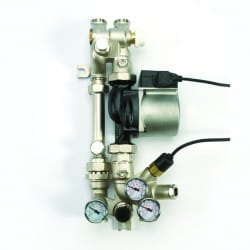 Kit Multimix warm water, met mengkraan en circulatiepomp