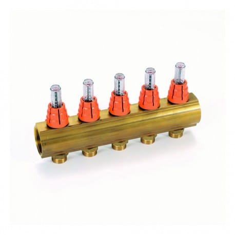 Kollektor 5/4" (debietmeters) 5 aansl. M24M