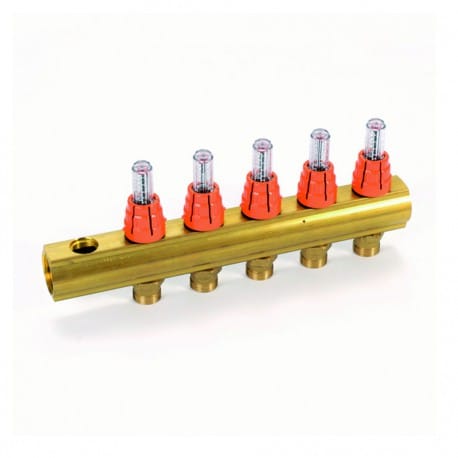 Kollektor 1" (debietmeters) 5 aansl. M24M + ontl. 1/2"