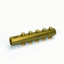 Koll. 5/4" (regelkr.) 5 aansl. M24 + ontl. 1/2"