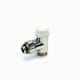 Haakse rad.kr. "Optima" 1/2"M x M24M  inox