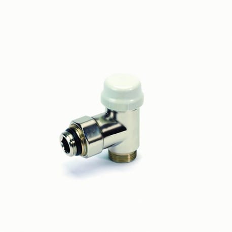 Haakse rad.kr. "Optima" 1/2"M x M24M  inox