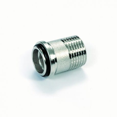 Aansluitstuk radiator 1/2"  + O-ring, excl.moer
