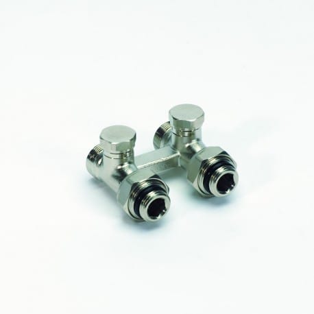 Recht H-stuk (regelbaar) 1/2"MxM24M