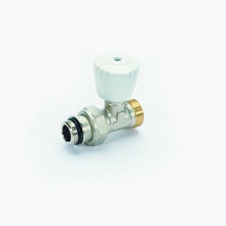Rechte radiatorkraan 1/2"M(O) x M24M  DRM