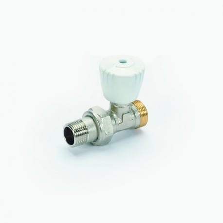 Rechte radiatorkraan 1/2"xM24 DRM
